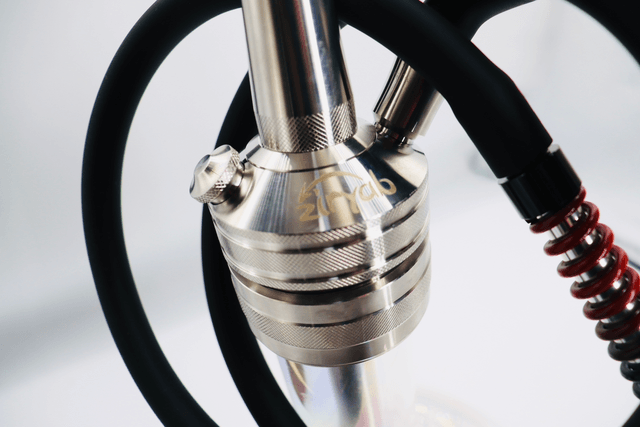 Ziryab Hookah Pipe♦️– Red Transparent Edition