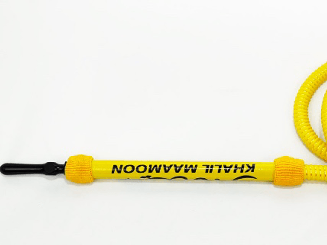 Khalil Mamoon Shisha Pipe Yellow 64”