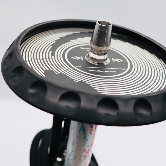 El Bomber DJ Hookah 🎵 – Sleek White Edition