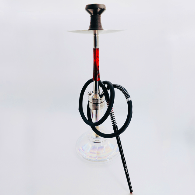 Ziryab Hookah Pipe♦️– Red Transparent Edition