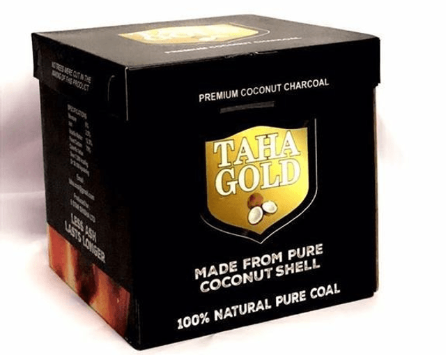 Taha Gold Coconut Charcoal 64 pieces 26mm cube