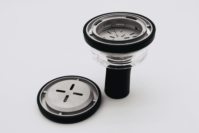 Premium Glass Shisha Bowl with Heat Management System