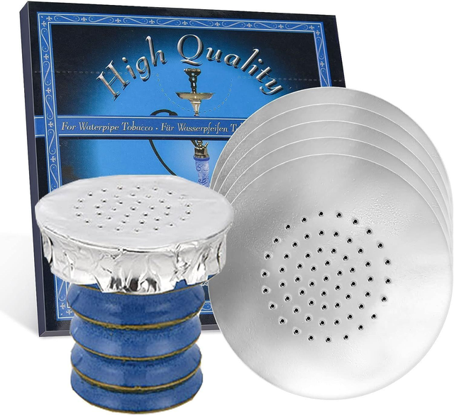 ALUMINIUM FOIL - PERFORATED, PRE-PUNCHED & PRECISE HOLES [REGULAR BOWL SIZE]