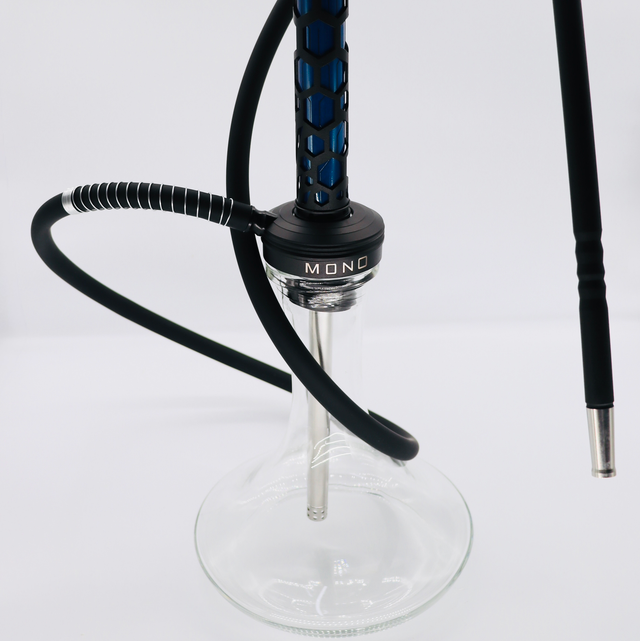 HIVE HOOKAH SHISHA PIPE 🔷– BLACK & BLUE EDITION.