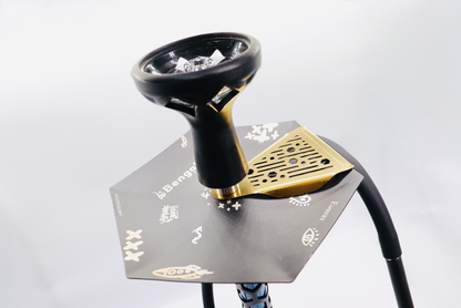 HIVE HOOKAH SHISHA PIPE 🔷– BLACK & BLUE EDITION.