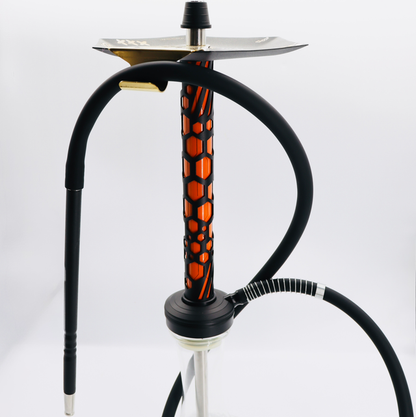 HIVE HOOKAH SHISHA PIPE 🔶 – BLACK & ORANGE EDITION.
