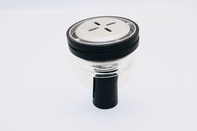 PREMIUM GLASS SHISHA HOOKAH HEAD / BOWL WITH HEAT MANAGEMENT SYSTEM.