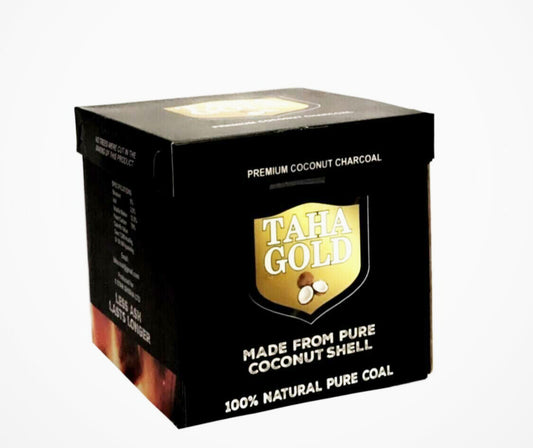 TAHA GOLD COCONUT CHARCOAL CUBE ◾