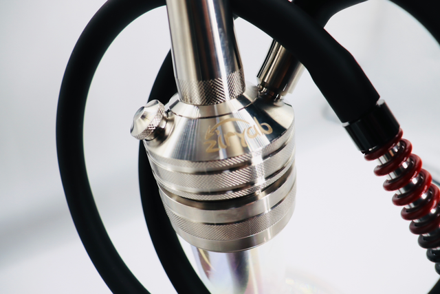 ZIRYAB HOOKAH SHISHA PIPE ♦️– RED TRANSPARENT EDITION.